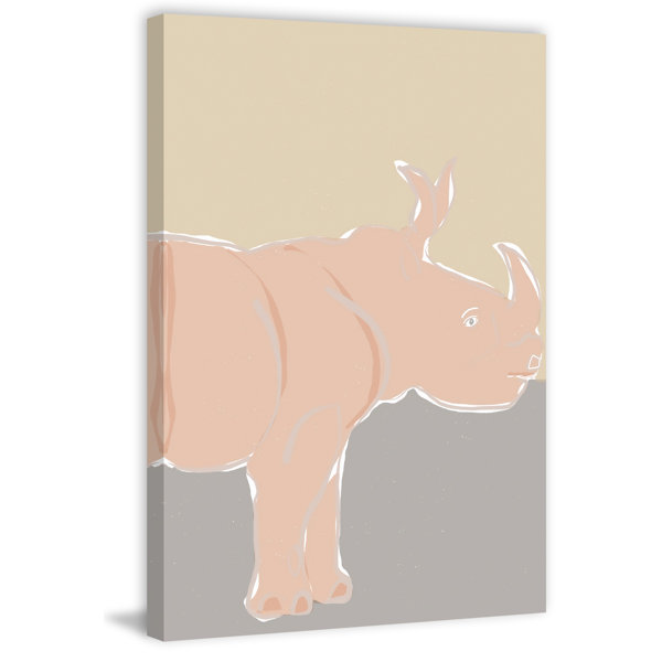 Zoomie Kids Darrion Pastel Zoo I Painting on Canvas Wayfair.co.uk